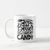 魔女は私のお菓子を持った方がいい コーヒーマグカップ (左)