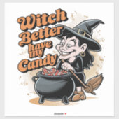 魔女は私のお菓子を持った方がいい シール (シート)