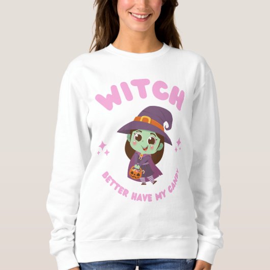魔女は私のお菓子を持った方がいい スウェットシャツ (正面)