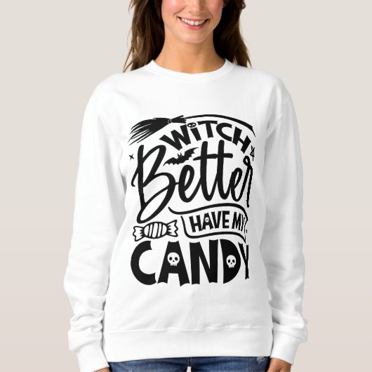 魔女は私のお菓子を持った方がいい スウェットシャツ (正面)