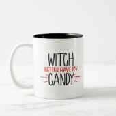 魔女は私のお菓子を持った方がいい ツートーンマグカップ (左)