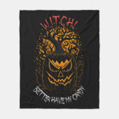 魔女は私のお菓子を持った方がいい フリースブランケット (正面)