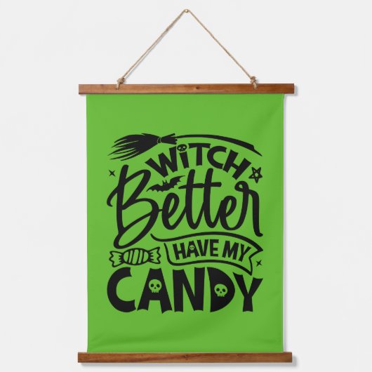 魔女は私のお菓子を持った方がいい 吊り下げ型タペストリー (正面)