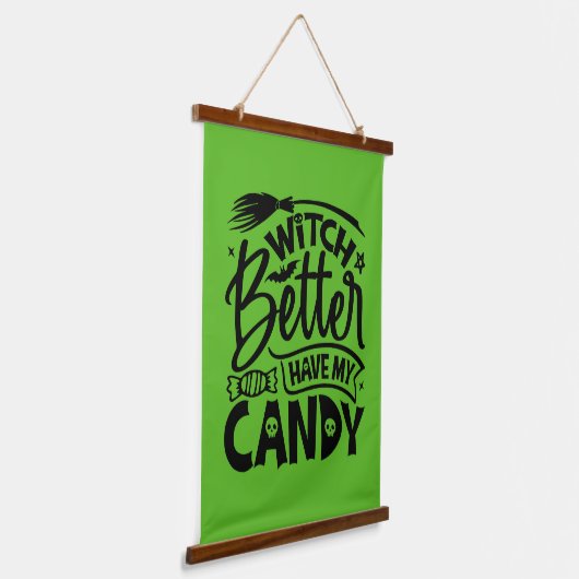 魔女は私のお菓子を持った方がいい 吊り下げ型タペストリー (傾斜あり)
