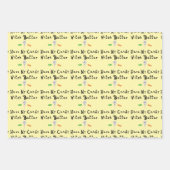 魔女は私のお菓子を持った方がいい | 黒い文字 ラッピングペーパーシート (正面2)