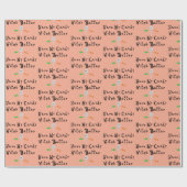 魔女は私のお菓子を持った方がいい | 黒い文字 ラッピングペーパー (フラット)