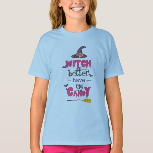 魔女は私のお菓子を持った方がいい Tシャツ (正面)