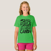 魔女は私のお菓子を持った方がいい Tシャツ (正面フル)