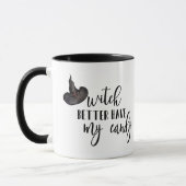 魔女は私のキャンディマグを持っている方がよい マグカップ (左)