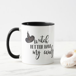 魔女は私のキャンディマグを持っている方がよい マグカップ