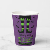 魔女は邪悪な良いハロウィーン 紙コップ (裏面)