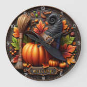 魔女へようこそ ラージ壁時計 (正面)