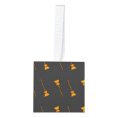 魔女ほうき キューブオーナメント (正面)