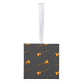 魔女ほうき キューブオーナメント (右)