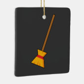 魔女ほうき セラミックオーナメント (右)