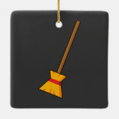 魔女ほうき セラミックオーナメント (裏面)