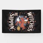 魔女も飲む ハロウィーン スプーキー 横断幕 (横)