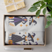 魔女よくはしゃぐとスケルトンのハロウィーン 薄葉紙 (ギフト)