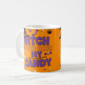 魔女より私のキャンディを持っている – 面白いハロウィーンの魔女 コーヒーマグカップ (正面左)