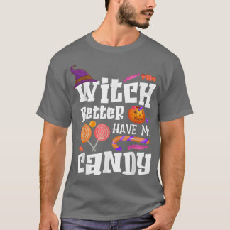 魔女より私のキャンディーハロウィーンを持っている2620 Tシャツ