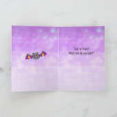 魔女をテーマにしたハロウィン カード (内部)