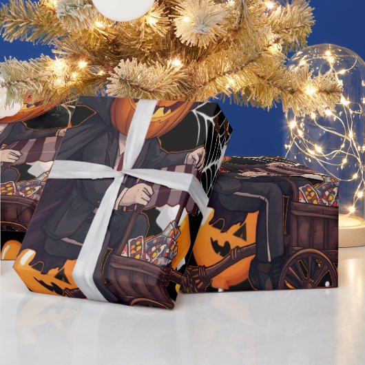 魔女をテーマにしたハロウィーンラッピング紙 ラッピングペーパー (クリスマス)