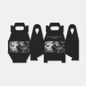 魔女をテーマにしたパーソナライズされたハローウィンパーティ フェイバーボックス (折り畳みなし)