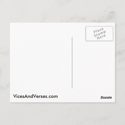 魔女をトリックまたは治療する ポストカード (裏面)