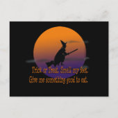 魔女をトリックまたは治療する ポストカード (正面)