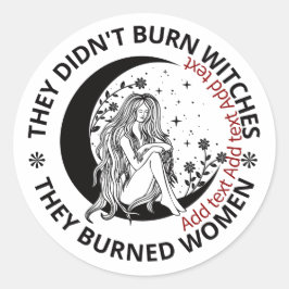 魔女を燃やしていない女性の権利プロの選択を焼いた ラウンドシール