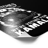 魔女を獲得するカマラハロウィーンの投票をしている フォトプリント            (角)