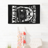 魔女を獲得するカマラハロウィーンの投票をしている 横断幕 (インサイチュ)