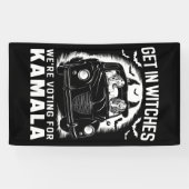 魔女を獲得するカマラハロウィーンの投票をしている 横断幕 (横)