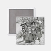 魔女を逮捕する マグネット (正面/裏面)