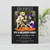 魔女を飲み干す大人ハローウィンパーティ 招待状 (スタンド正面)
