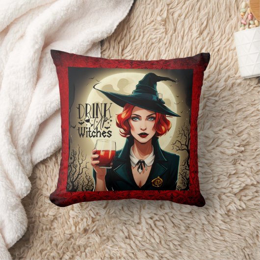 魔女を飲む クッション (ブランケット)