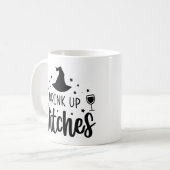 魔女を飲む コーヒーマグカップ (正面左)