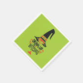 魔女を飲む |ハロウィーン スタンダードカクテルナプキン (角)