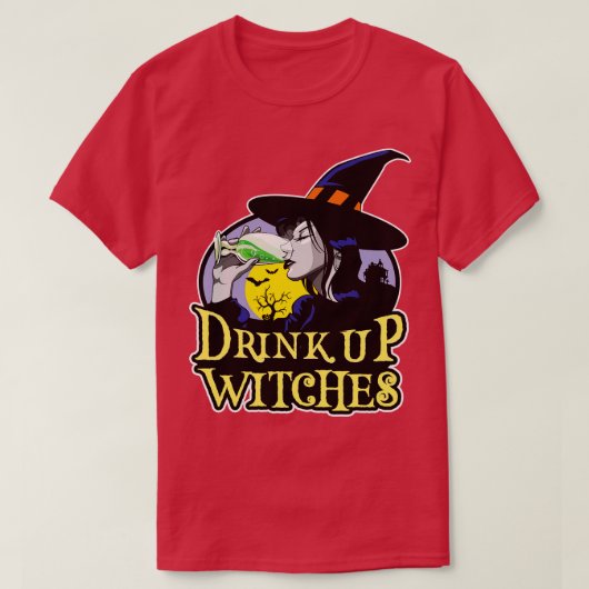 魔女を飲む Tシャツ (デザイン正面)
