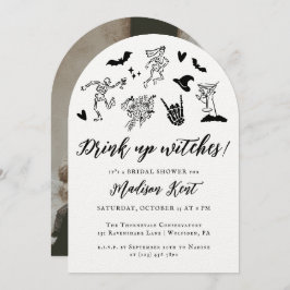 魔女を飲め！お洒落ブライダルシャワー写真 招待状