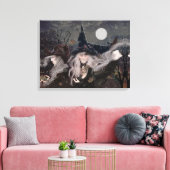 魔女アート/ファンタジー魔女/3姉妹 キャンバスプリント (インサイチュ (リビング))