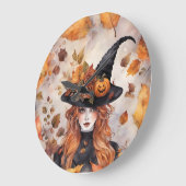 魔女ウィラ ラージ壁時計 (傾斜)