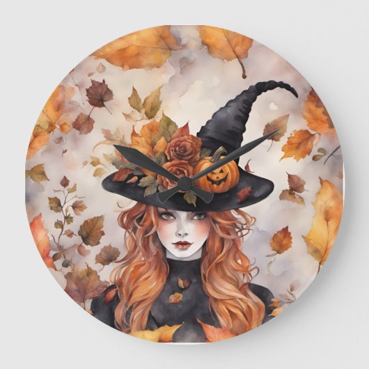 魔女ウィラ ラージ壁時計 (正面)