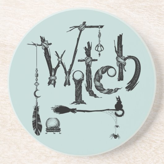 魔女ウッドシオールドワールド例示石コースター コースター (正面)