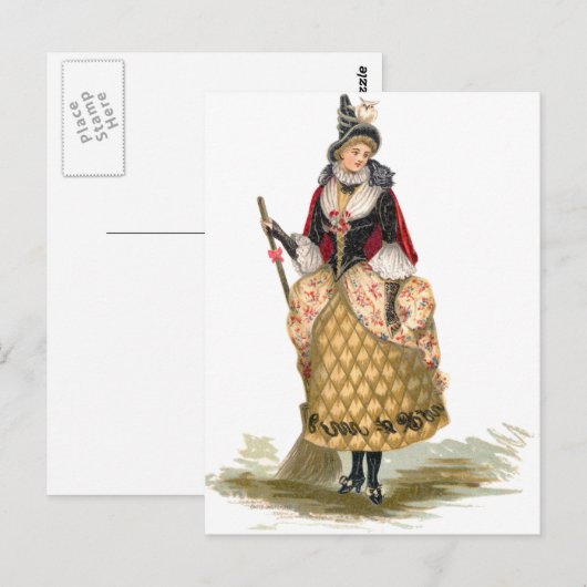 魔女エレガント ポストカード (正面/裏面)