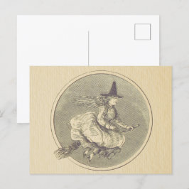 魔女オンザブロムヴィンテージ ポストカード