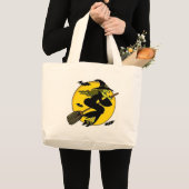 魔女オンブルームスティック ラージトートバッグ (正面(商品))