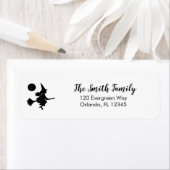 魔女オンブルームハロウィン不気味 ラベル (インサイチュ)