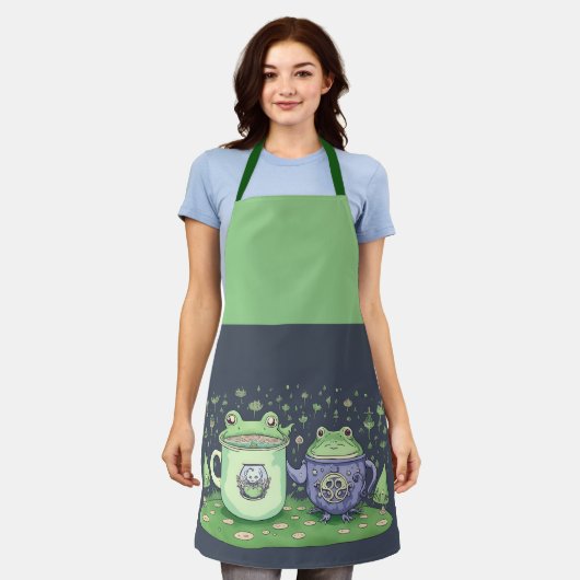 魔女カエルのポションメイカーエプロン エプロン (着用した状態)