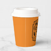魔女カッコいいがコーヒーハウスを造るハロウィーン 紙コップ (右)